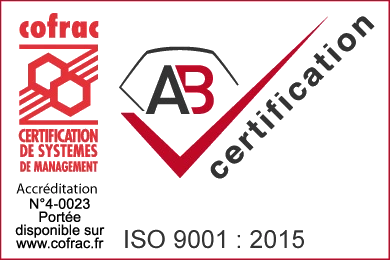 Certificazione ISO 9001:2015 di CodeLab S.r.l.s., AB Certification, accreditata COFRAC n°4-0023